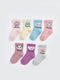 Printed Baby Girl Socks 7 Pack
